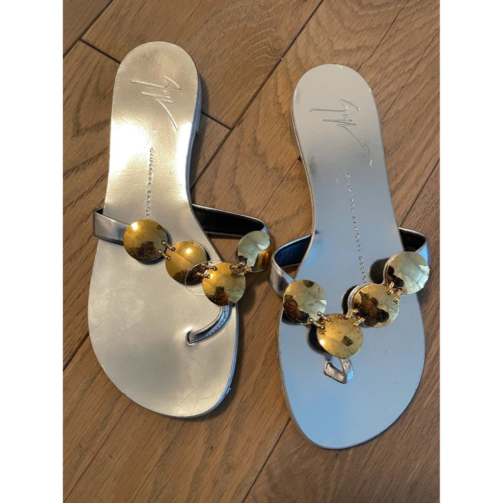 Guiseppe Zanotti Silver Sandal